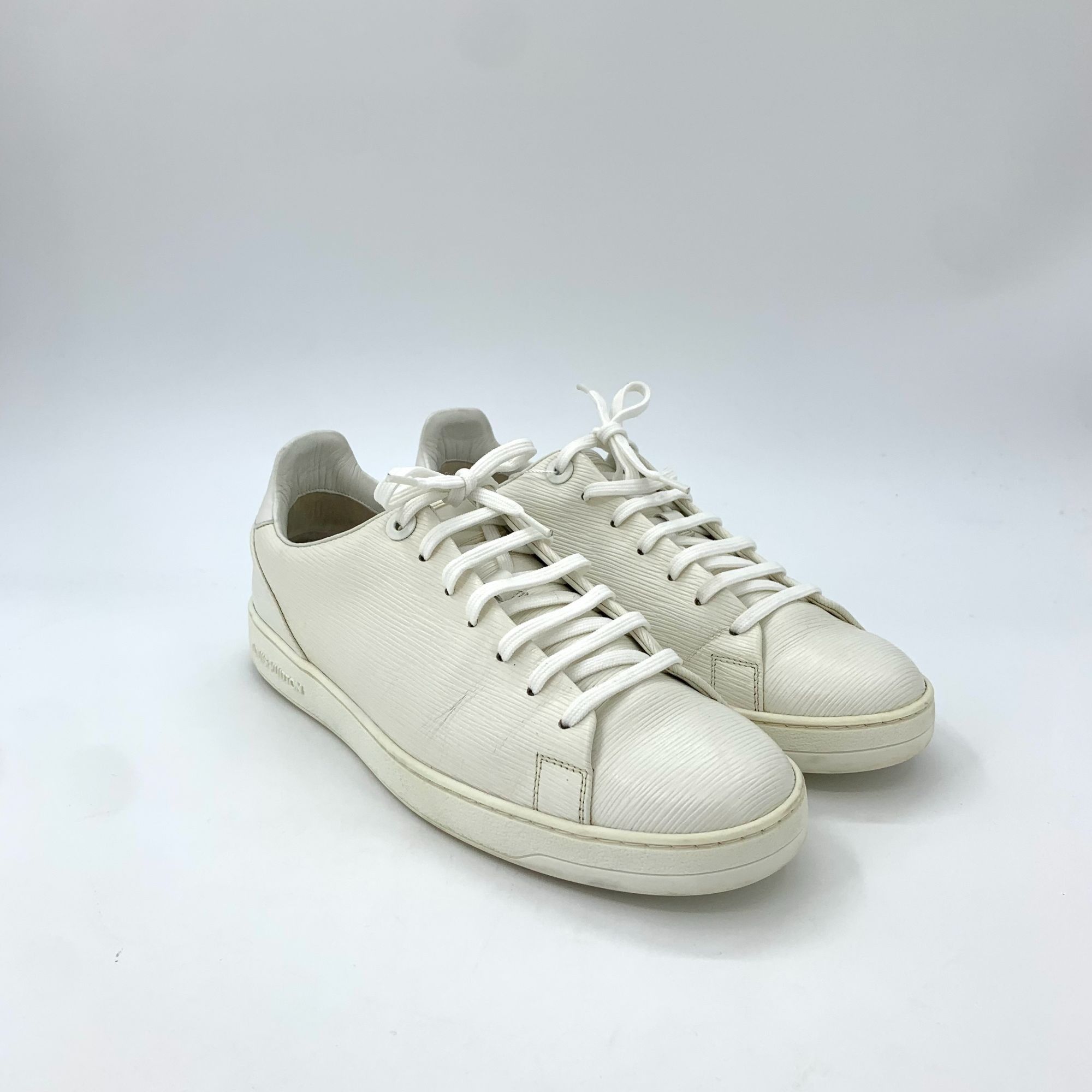 Louis Vuitton Louis Vuitton White Ripple Texture Leather Low-Top Casual Sn Size US 6 / EU 39 - 7 Thumbnail