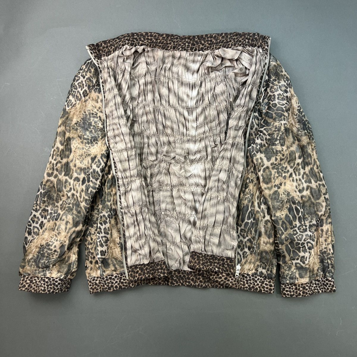 Vintage Luxury Designer Cheetah Print Reversible Zip Jacket Size US M / EU 48-50 / 2 - 1 Thumbnail