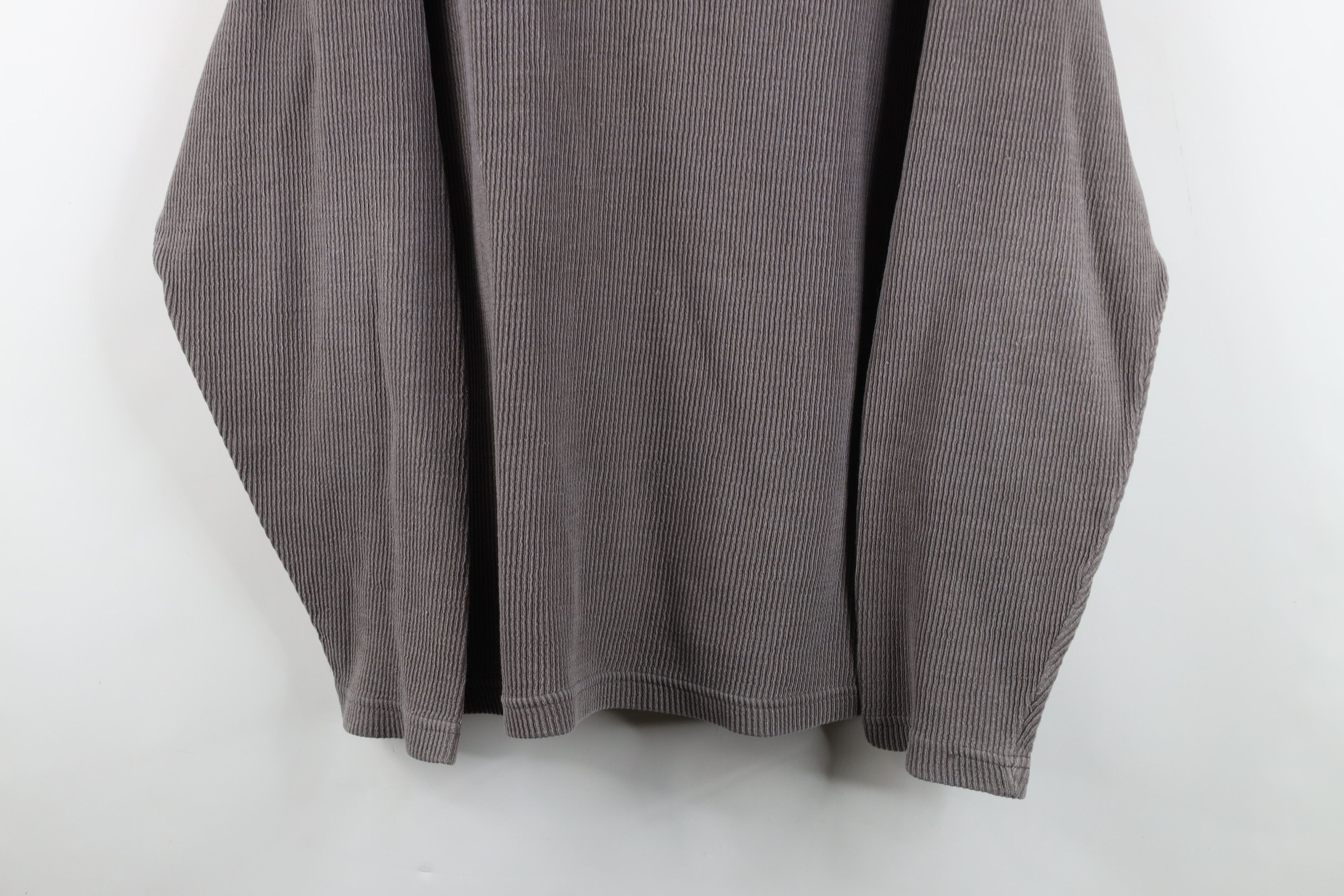 Vintage Vintage 90s Streetwear Blank Ribbed Knit Long Sleeve T-Shirt Size US XXL / EU 58 / 5 - 3 Thumbnail