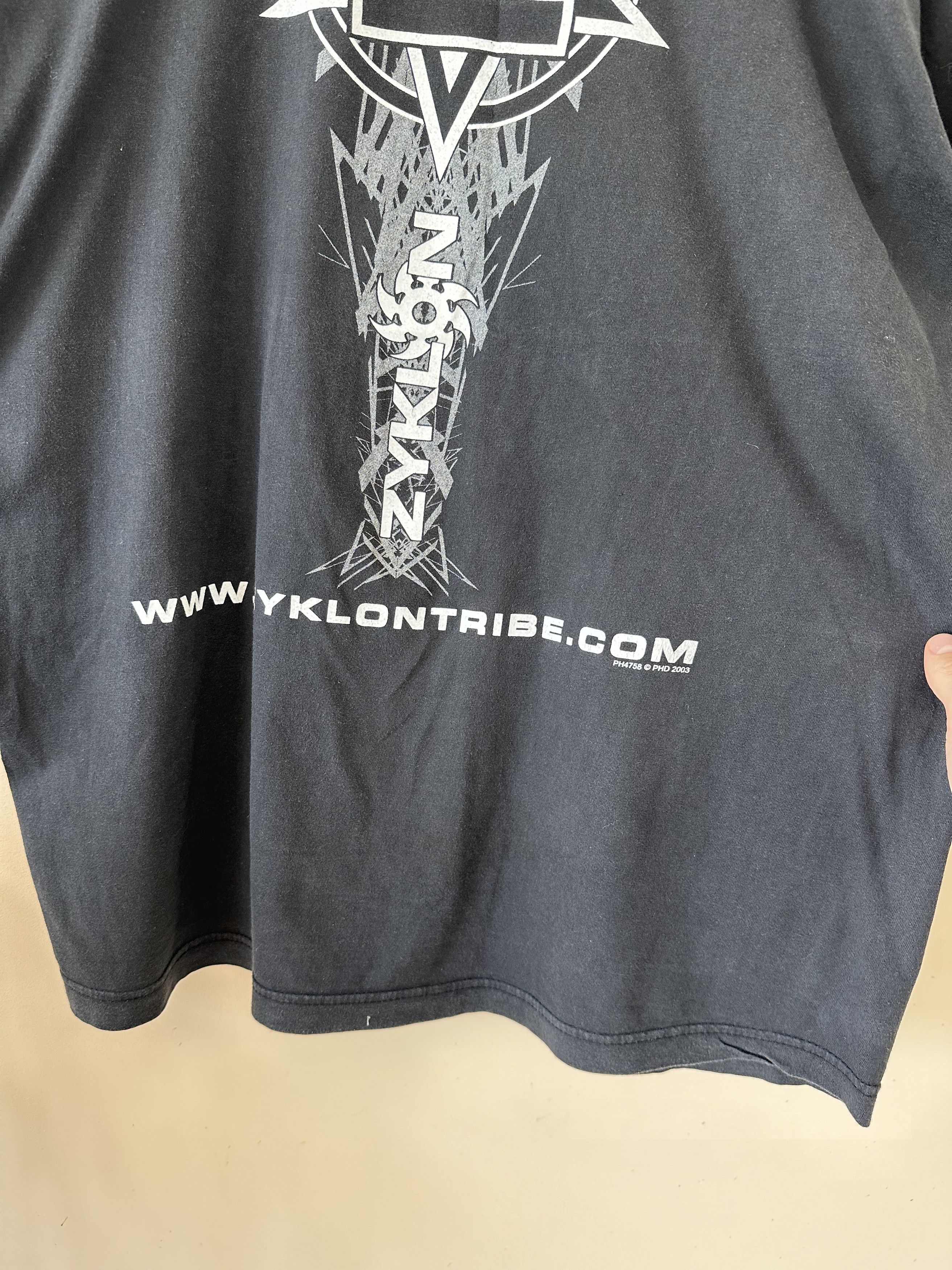 Band Tees × Vintage Vintage Zyklon Tribe Aeon rock metal punk tee Size US L / EU 52-54 / 3 - 5 Thumbnail