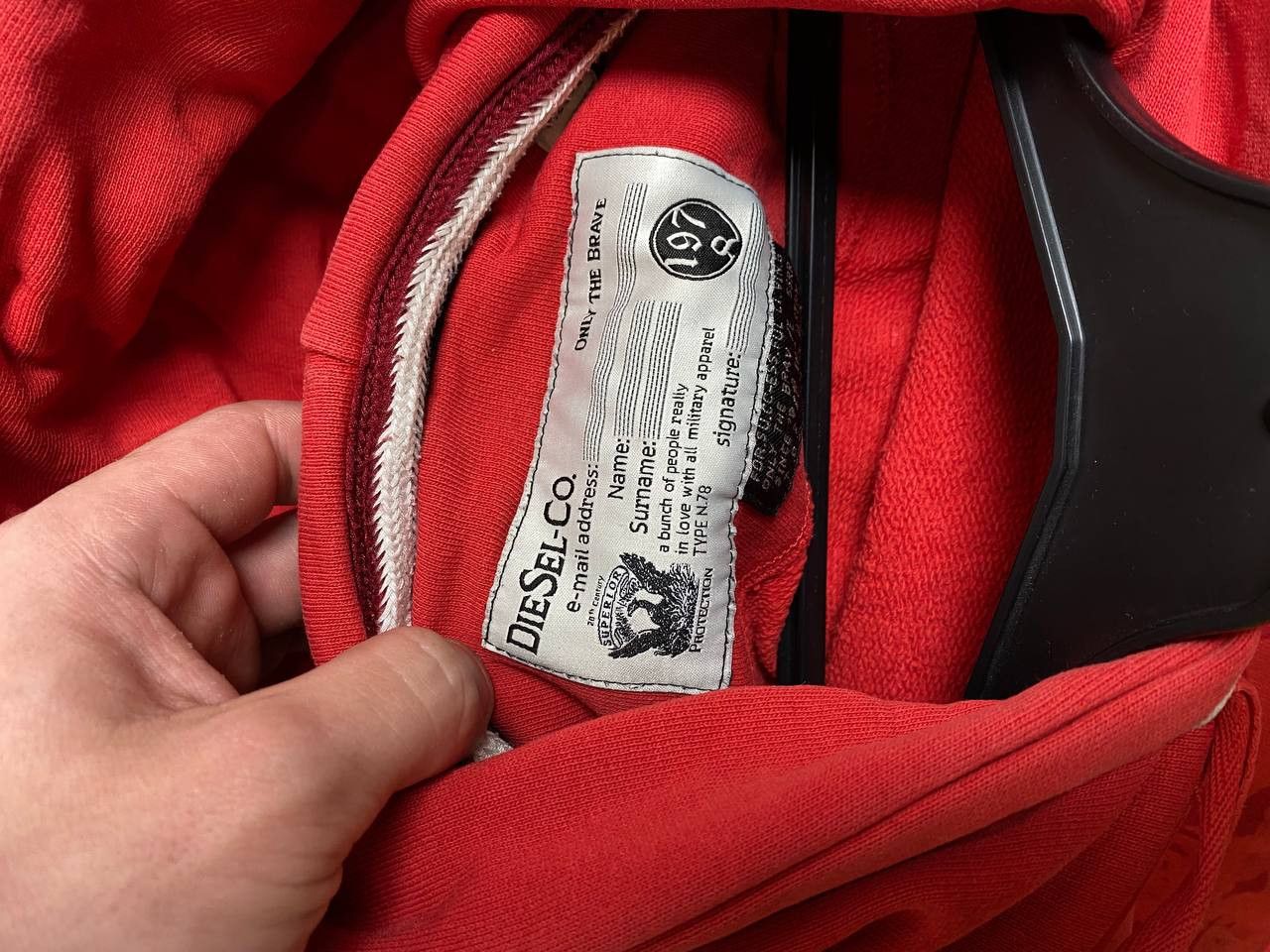 Diesel × Vintage Vintage Diesel Big Logo Zip Hoodie Y2K USA Size US L / EU 52-54 / 3 - 14 Thumbnail