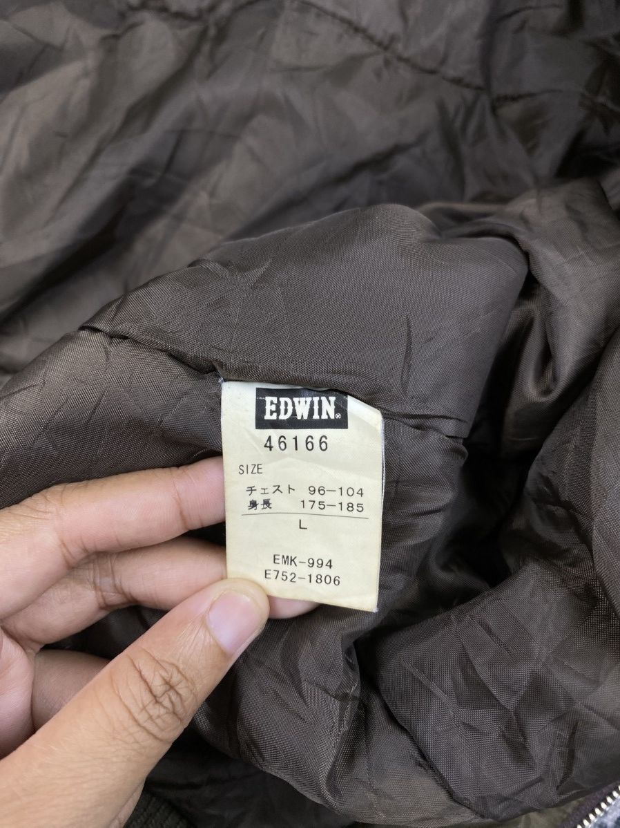Edwin Vintage Edwin Olive Green Faux Fur Collar Bomber Jacket Size US L / EU 52-54 / 3 - 14 Thumbnail