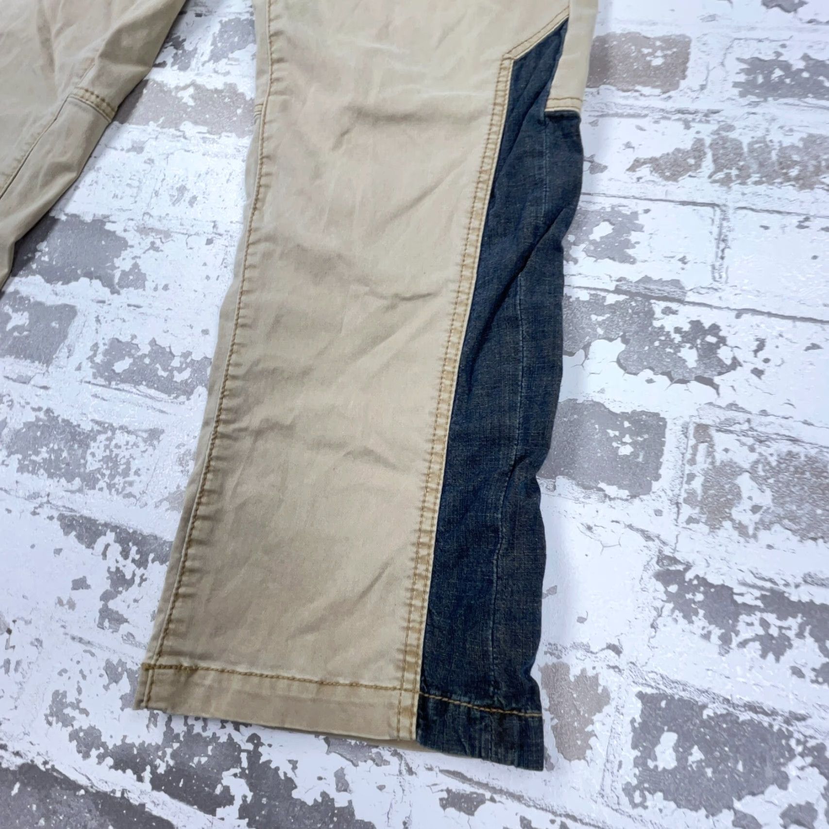 Anthropologie Anthropologie Pants Women 30 Chino Beig e Tan Brown Straight Regular Flat Front Zip Pockets Cotton Cotton Blend Casual - Size 30" / US 8 / IT 44 - 3 Thumbnail