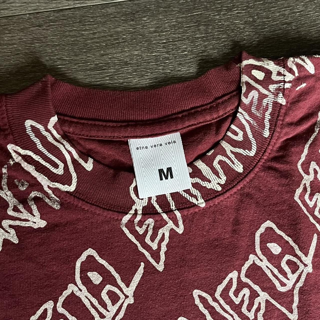 Other Fakemink Etna Vera Vela All Over Print S/S Burgundy T Shirt Size US M / EU 48-50 / 2 - 5 Thumbnail