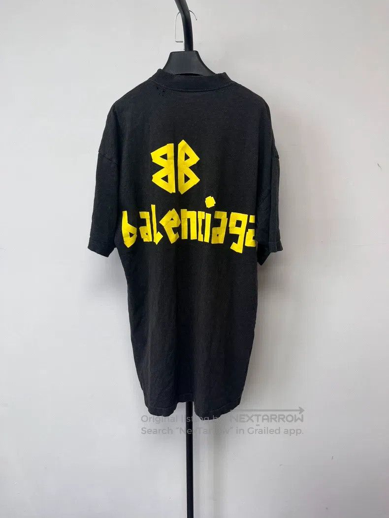 Balenciaga Balenciaga Tape Logo Embroidered Plain Knit Round Neck Loo Size US S / EU 44-46 / 1 - 2 Thumbnail