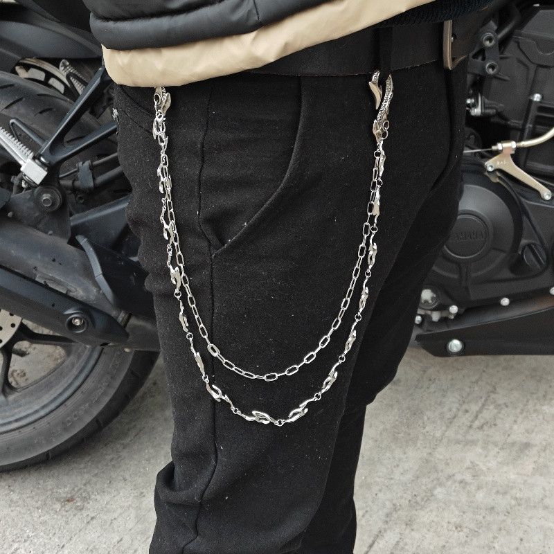 Vintage Flame Copper Jeans Wallet Chains Vintage Vibe Size 30 - 1 Thumbnail