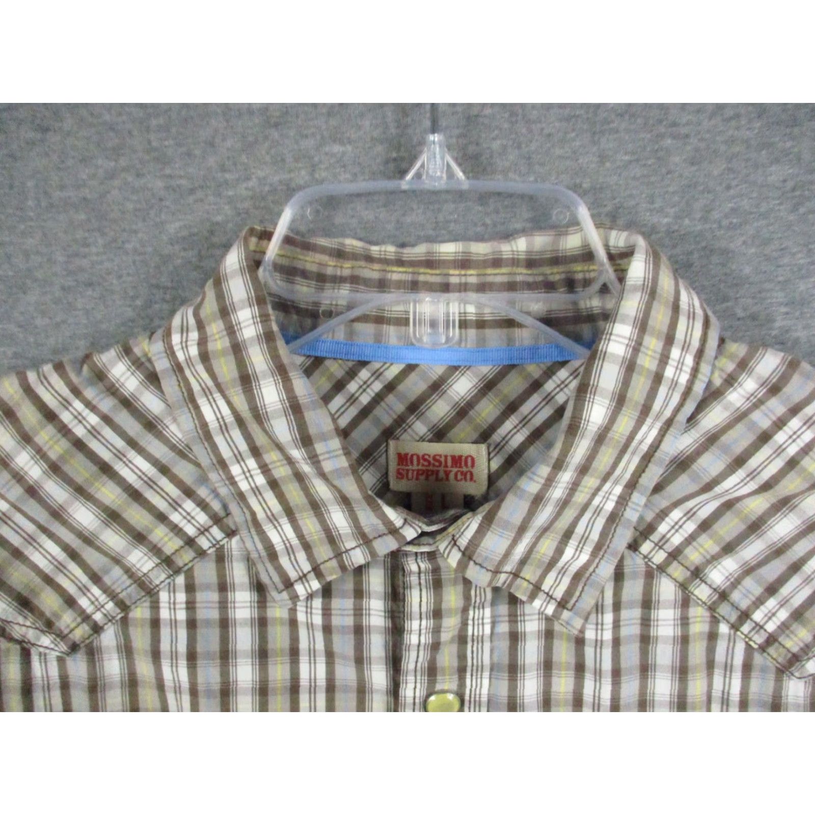 Mossimo Mossimo Supply Co Shirt Mens Large Plaid Long Sleeve Western Snap Pearl Flap Size US L / EU 52-54 / 3 - 4 Thumbnail