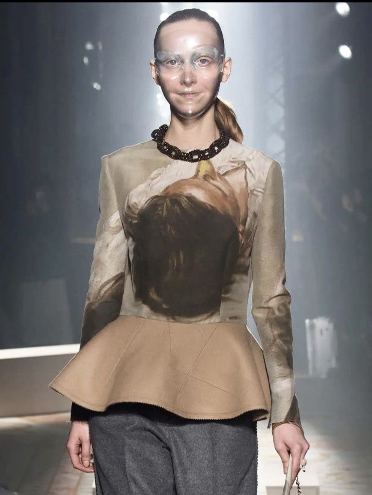 F/W 15 Scarred Peplum Top
