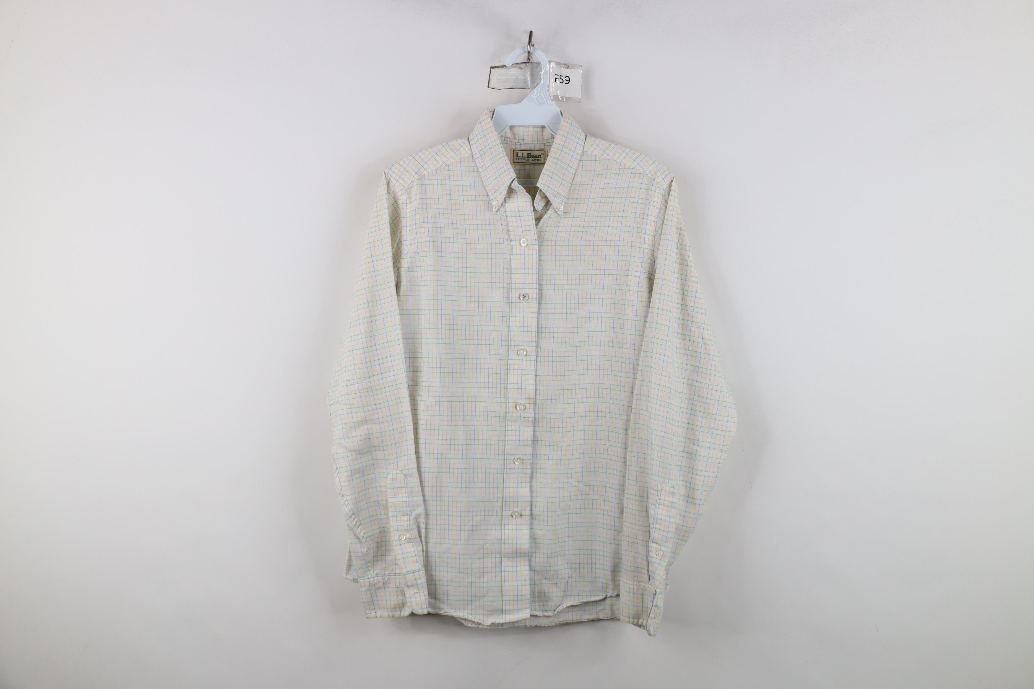L.L. Bean Vintage 70s LL Bean Plaid Collared Button Down Shirt USA Size XL / US 12-14 / IT 48-50 - 1 Thumbnail