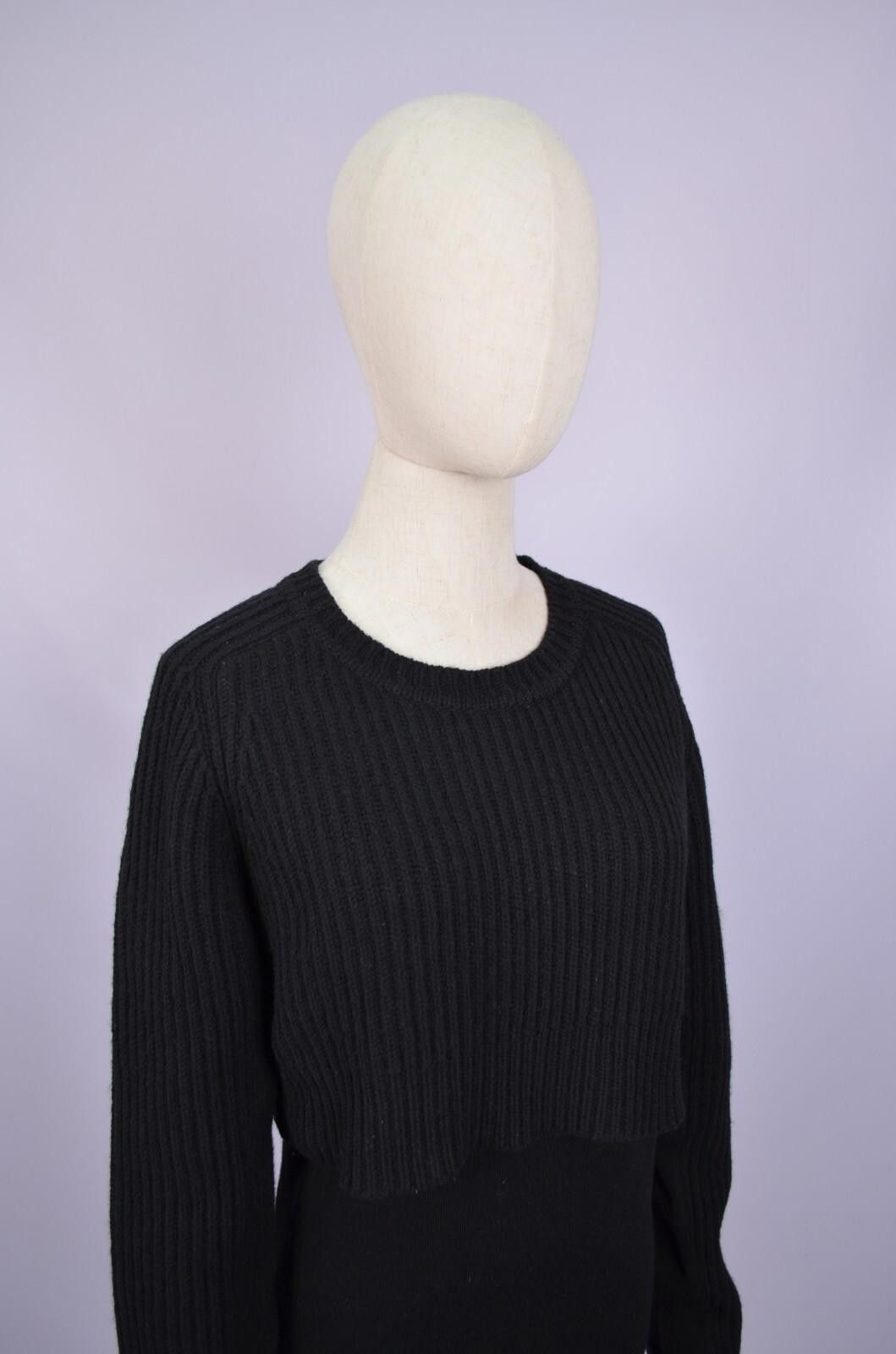 Acne Studios Acne Studios Womens Black Hurst Layered Wool Sweater Size XS Size XS / US 0-2 / IT 36-38 - 12 Thumbnail