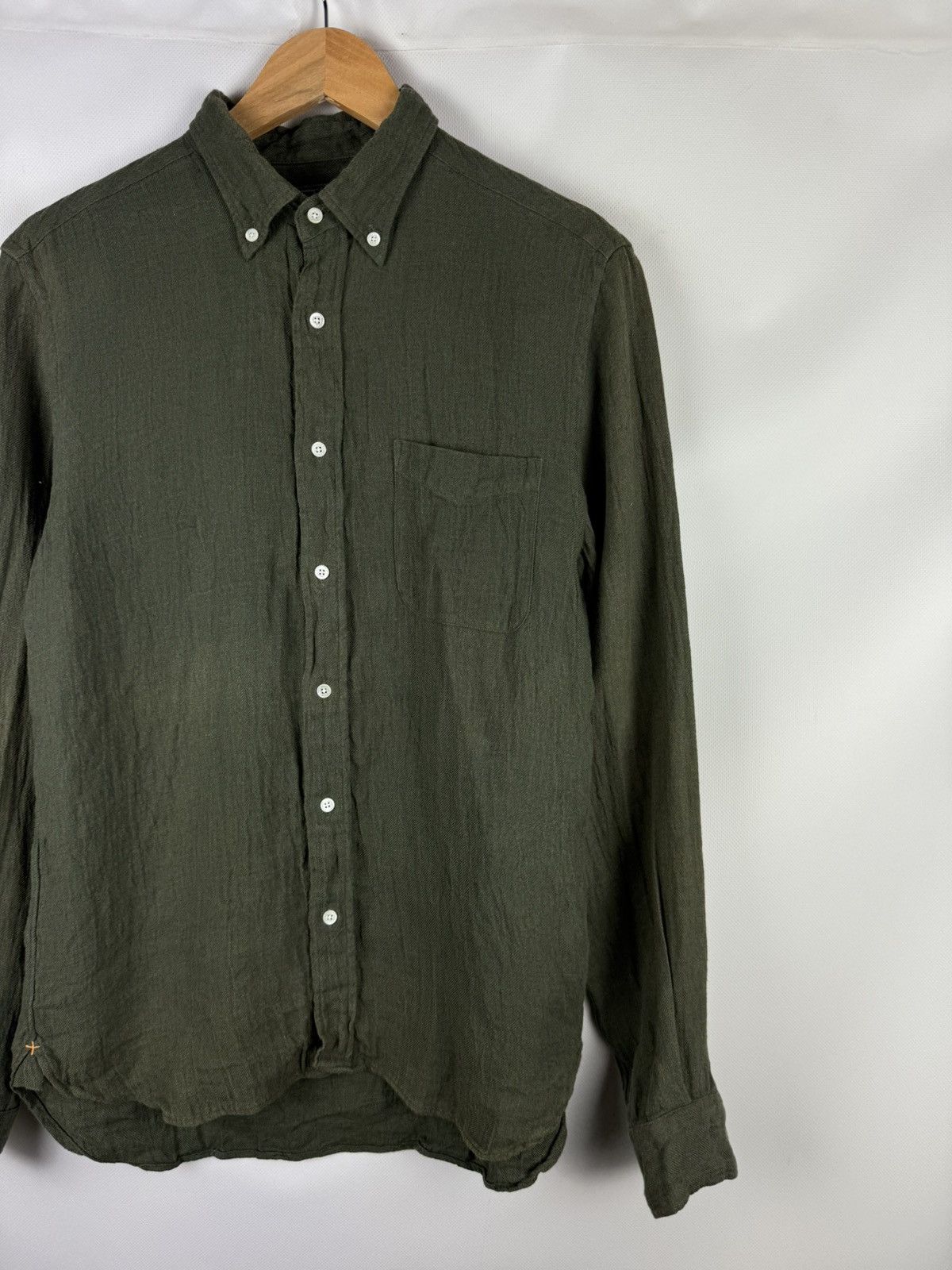 Beams Plus Beams Plus Japan Men’s Long Sleeve Linen Button Up Shirt Size US M / EU 48-50 / 2 - 3 Thumbnail