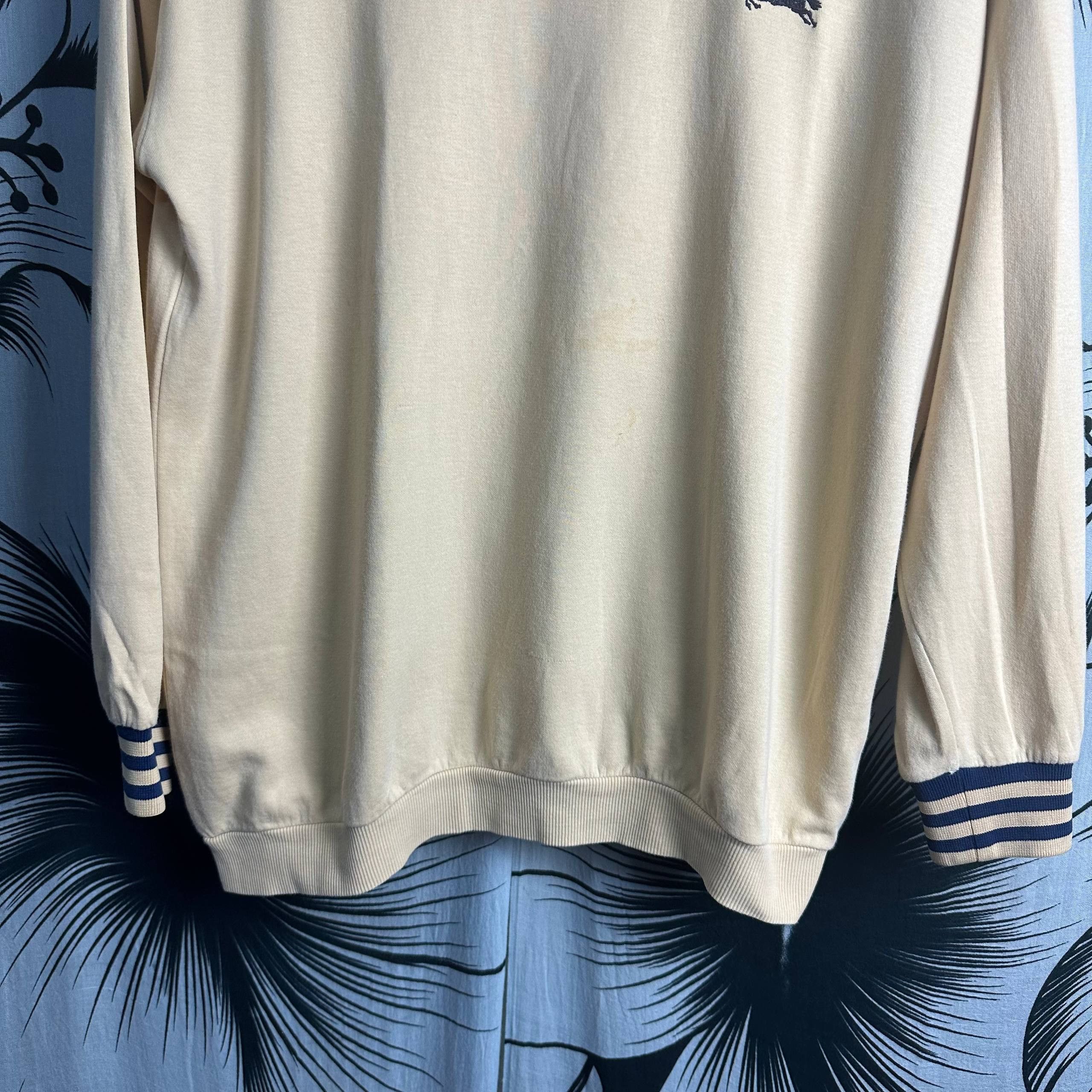 Burberry Vintage Burberry Embroidered Logo Crewneck Sweatshirt Size US L / EU 52-54 / 3 - 6 Thumbnail