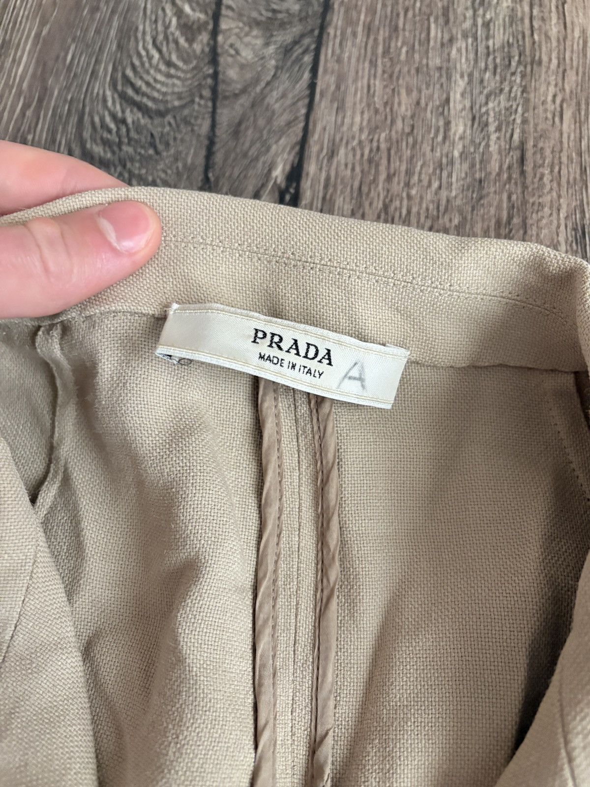 Prada Vintage PRADA Double-Breasted Women’s Trench Coat Jacket Size XL / US 12-14 / IT 48-50 - 3 Thumbnail