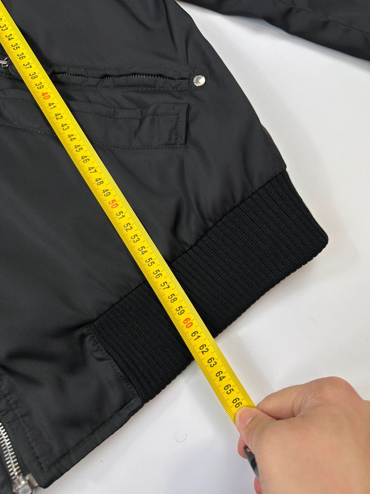 Prada Prada Milano FW09 Black Leather & Nylon Padded Bomber Jacket Size US M / EU 48-50 / 2 - 11 Thumbnail