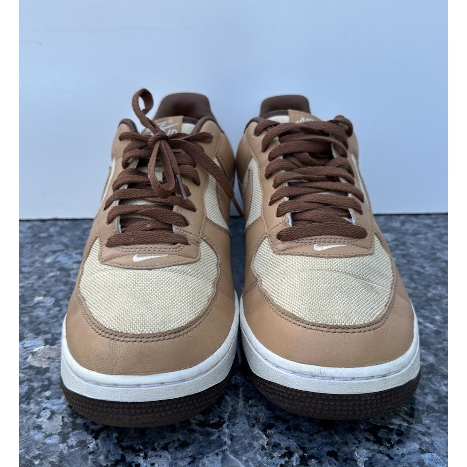 Nike NIKE AIR FORCE 1 QS NATURAL-UNDERBRUSH-ACORN SZ 10.5 Size US 10.5 / EU 43-44 - 6 Thumbnail