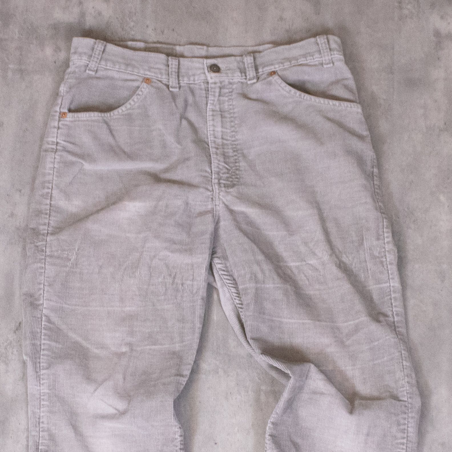 Levi's Vintage Clothing × Vintage Vintage 1990's Levis Baggy Fit Corduroy Grey Pant's Size US 34 / EU 50 - 4 Thumbnail