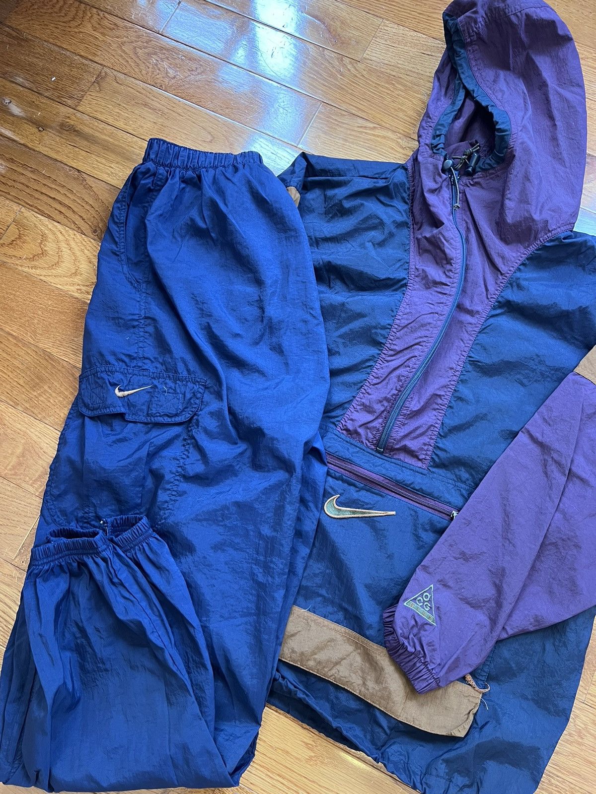 Vintage Nike ACG F.I.T Adjustable Tracksuit Bottoms Size M
