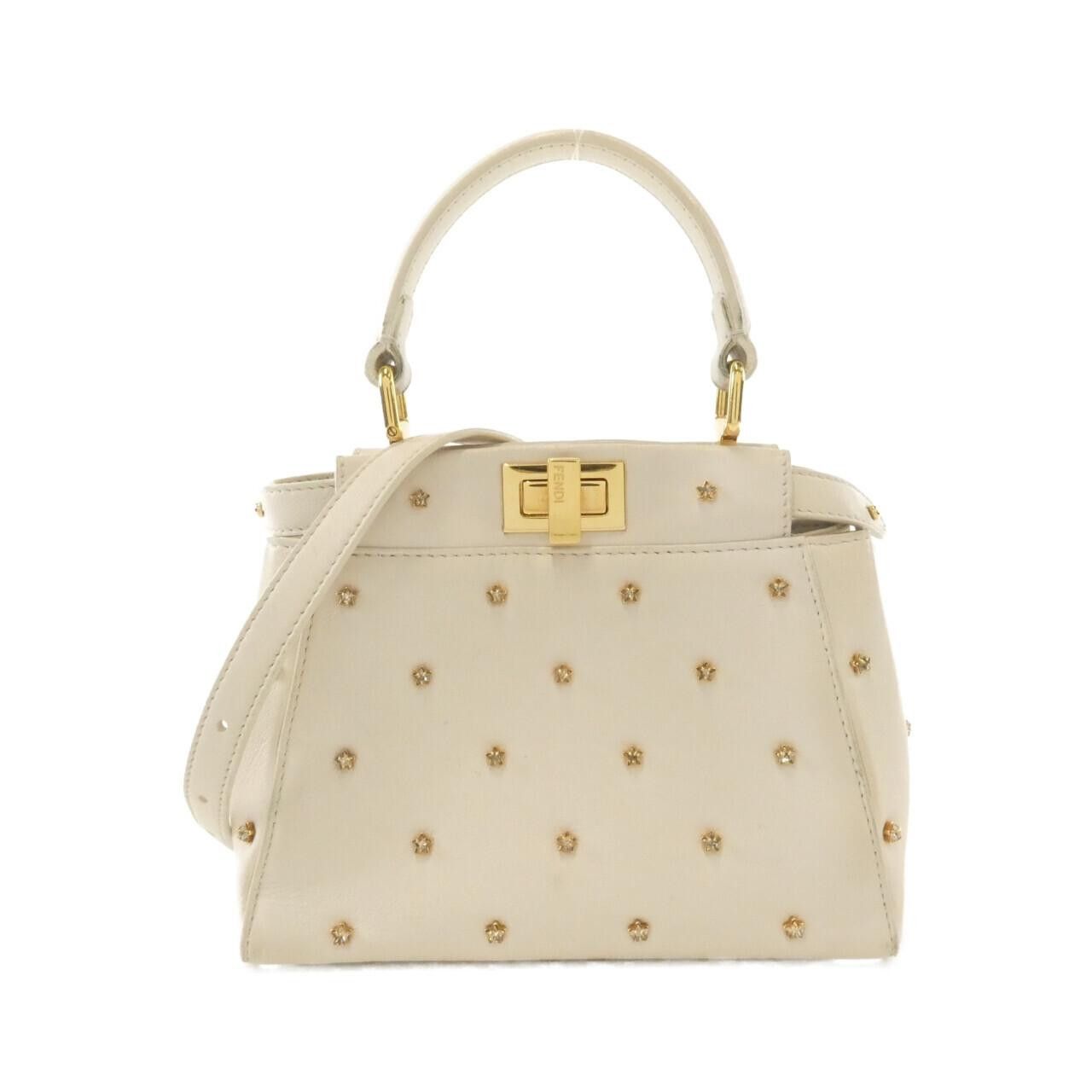 Fendi Fendi Fendi Peekaboo Mini Lambskin 2way Bag Leather Handbag 8BN309 A5P4 DUTY FREE for USA Size ONE SIZE - 1 Thumbnail