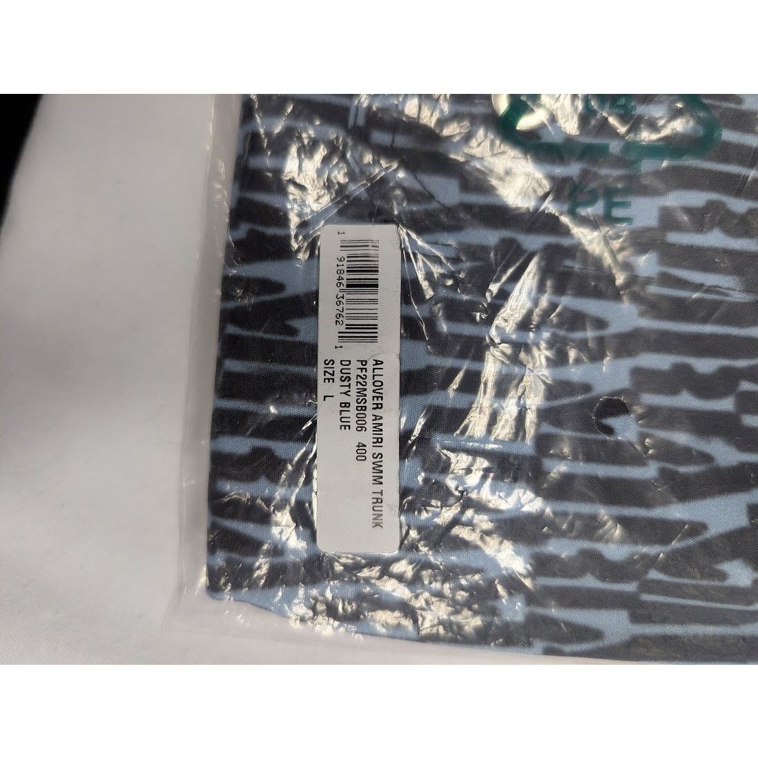 Amiri o1rshd1 Allover Amiri Swim Trunk Swim Shorts in Dusty Blue Size US 34 / EU 50 - 13 Thumbnail