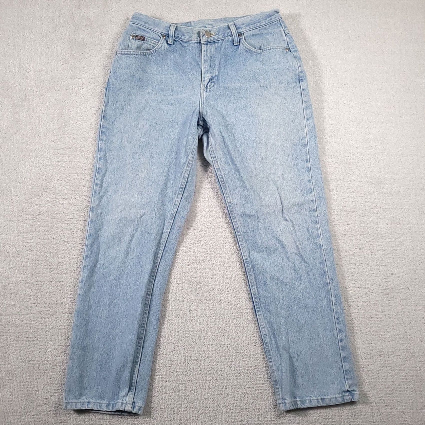 Lee Vtg Lee Riders Jeans Women's 12P Petite Classic Fit Denim Tapered Leg Light Wash Jeans Size 34" / US 12 / IT 48 - 2 Thumbnail