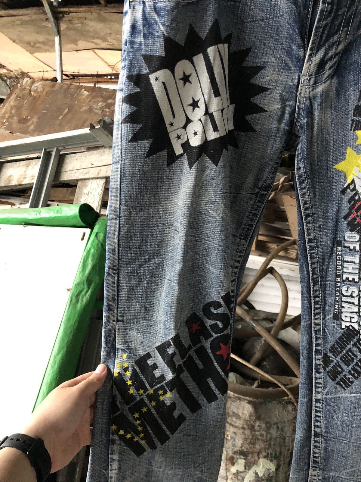 Hysteric Glamour × Japanese Brand × Seditionaries The Vintage Standard Design Honeycomb Denim Pants Size US 31 - 7 Thumbnail