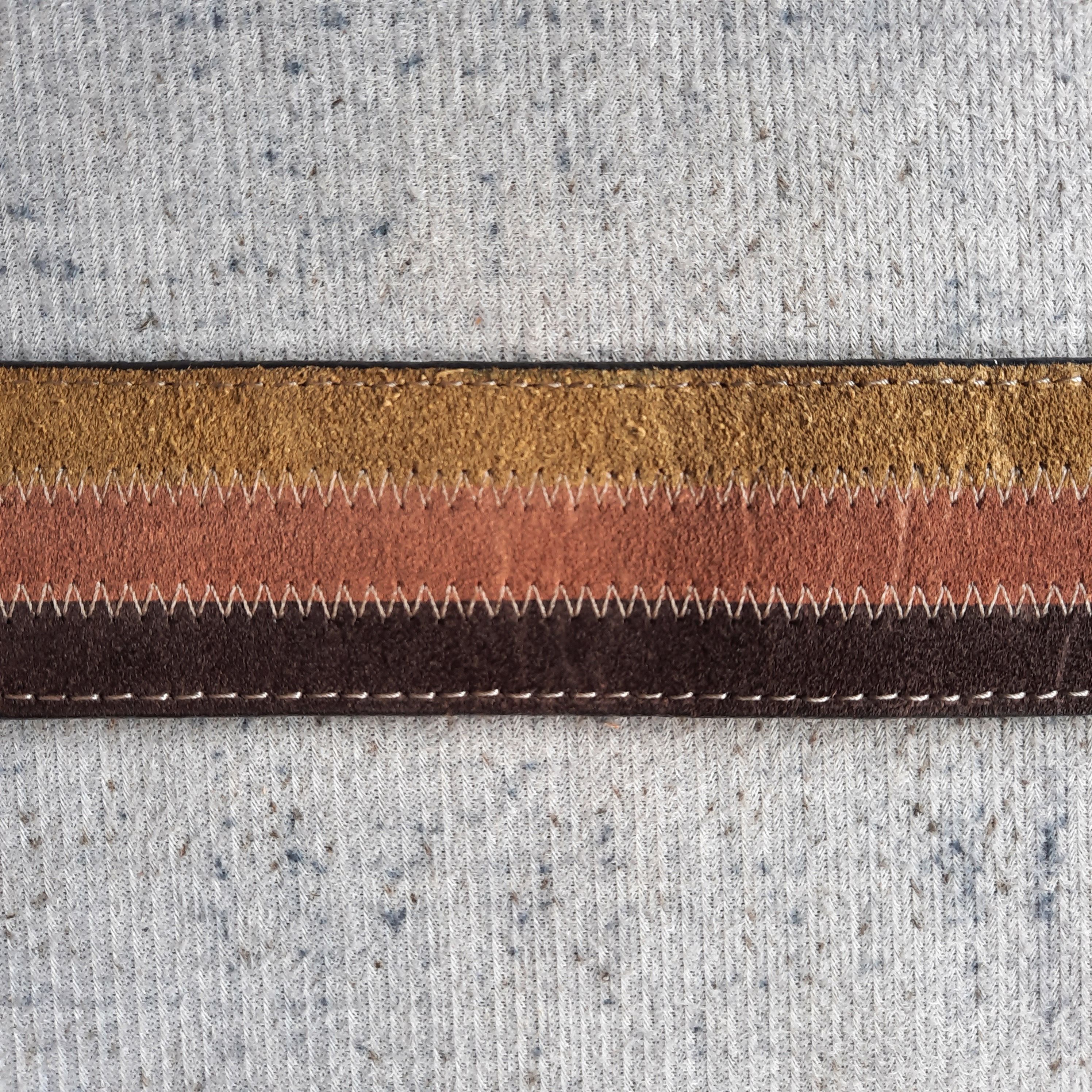 14th Addiction 🌐 Gap garrison solid brass multicolor suede leather belt Size ONE SIZE - 4 Thumbnail