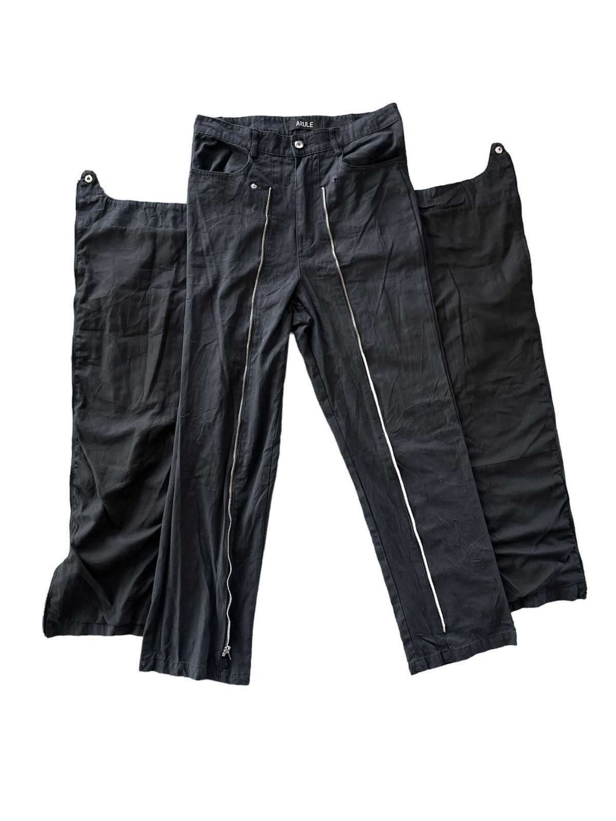Japanese Brand ARULE MULTIZIPPER BUTTON CARGO PANTS Size US 32 / EU 48 - 5 Thumbnail
