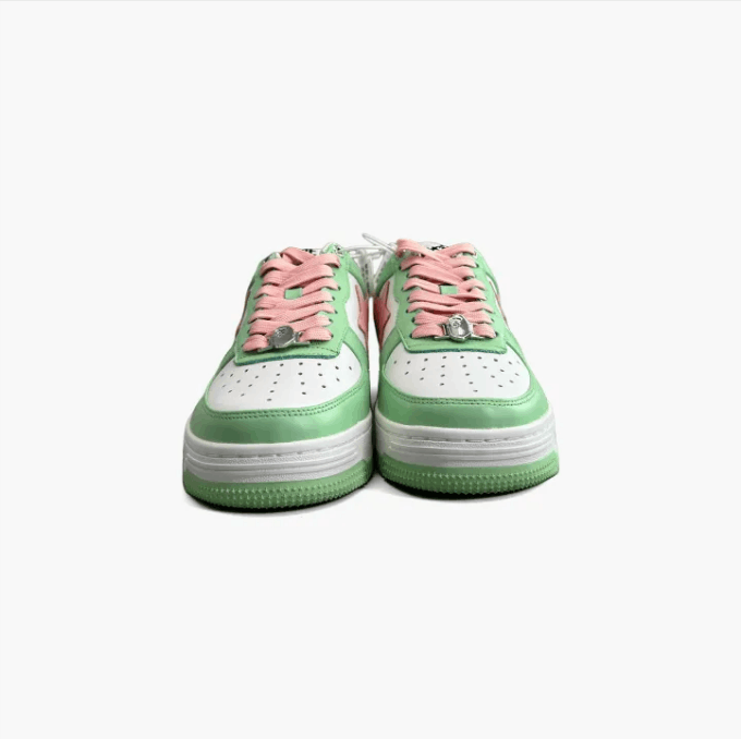 Bape ABATHINGAPE low-top sneaker men's green and pink Size US 8 / EU 41 - 2 Thumbnail