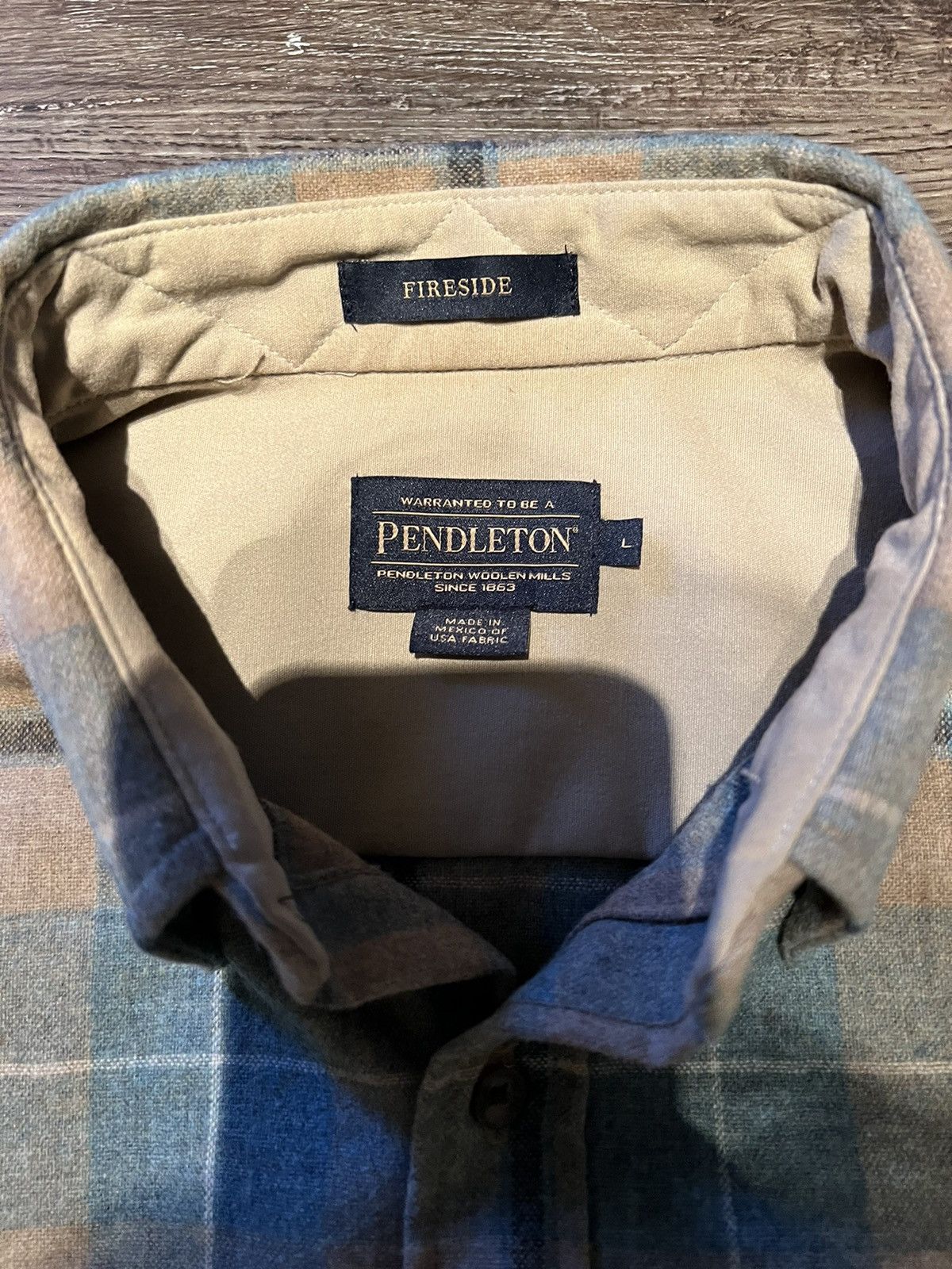 Pendleton RARE PENDLETON WOOL Plaid Flannel BUTTON-DOWN FIRESIDE SHIRT Size US L / EU 52-54 / 3 - 2 Thumbnail
