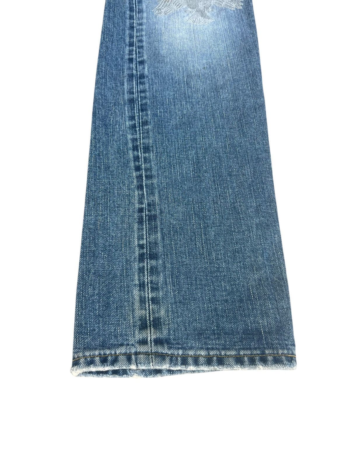 Lee Lee X TMT Japan Distress Embroidery Denim Selvedge Jeans Size US 29 - 8 Thumbnail