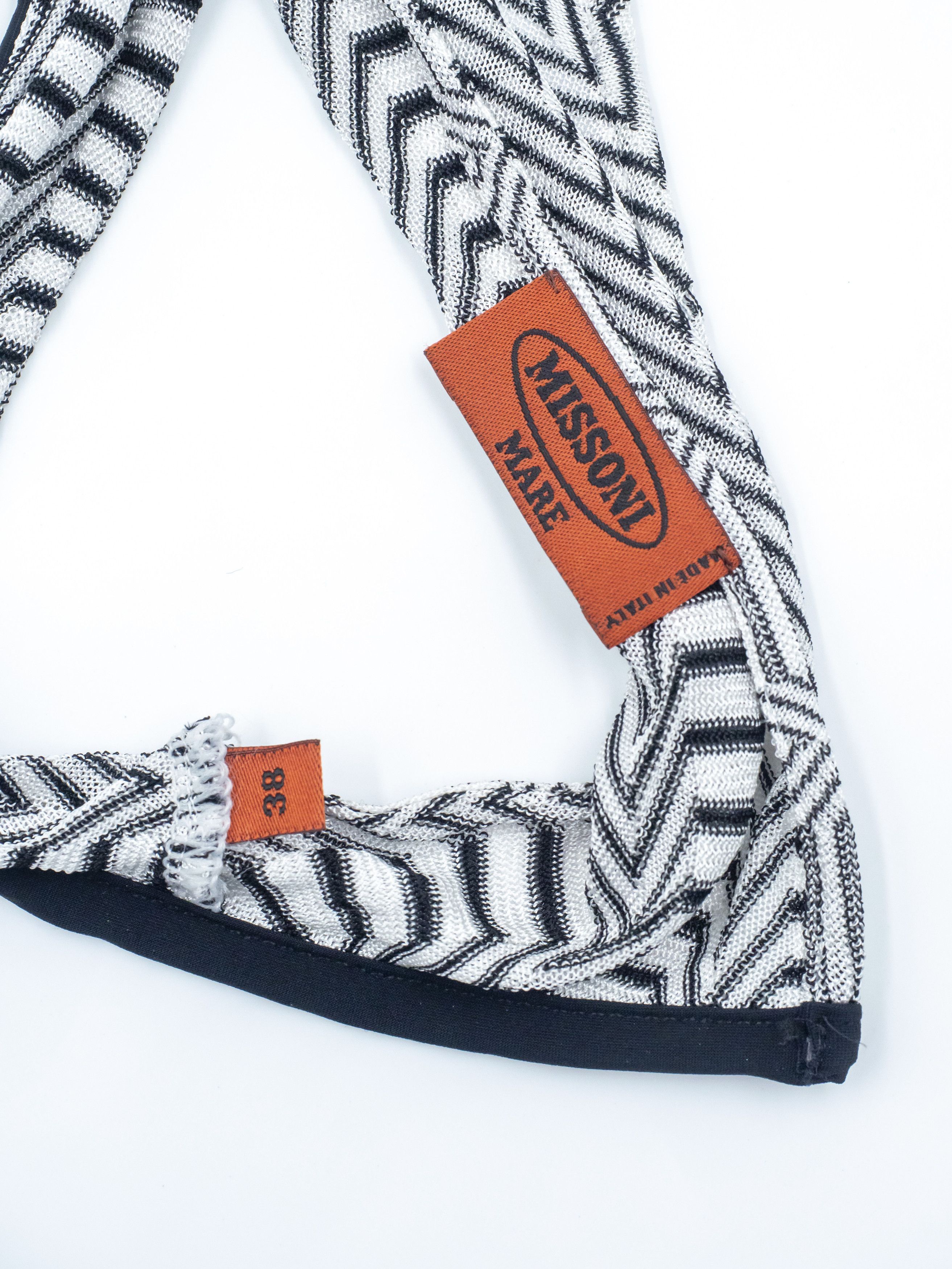 Missoni Black and White Geometric Print Jumpsuit Size XS / US 0-2 / IT 36-38 - 8 Thumbnail