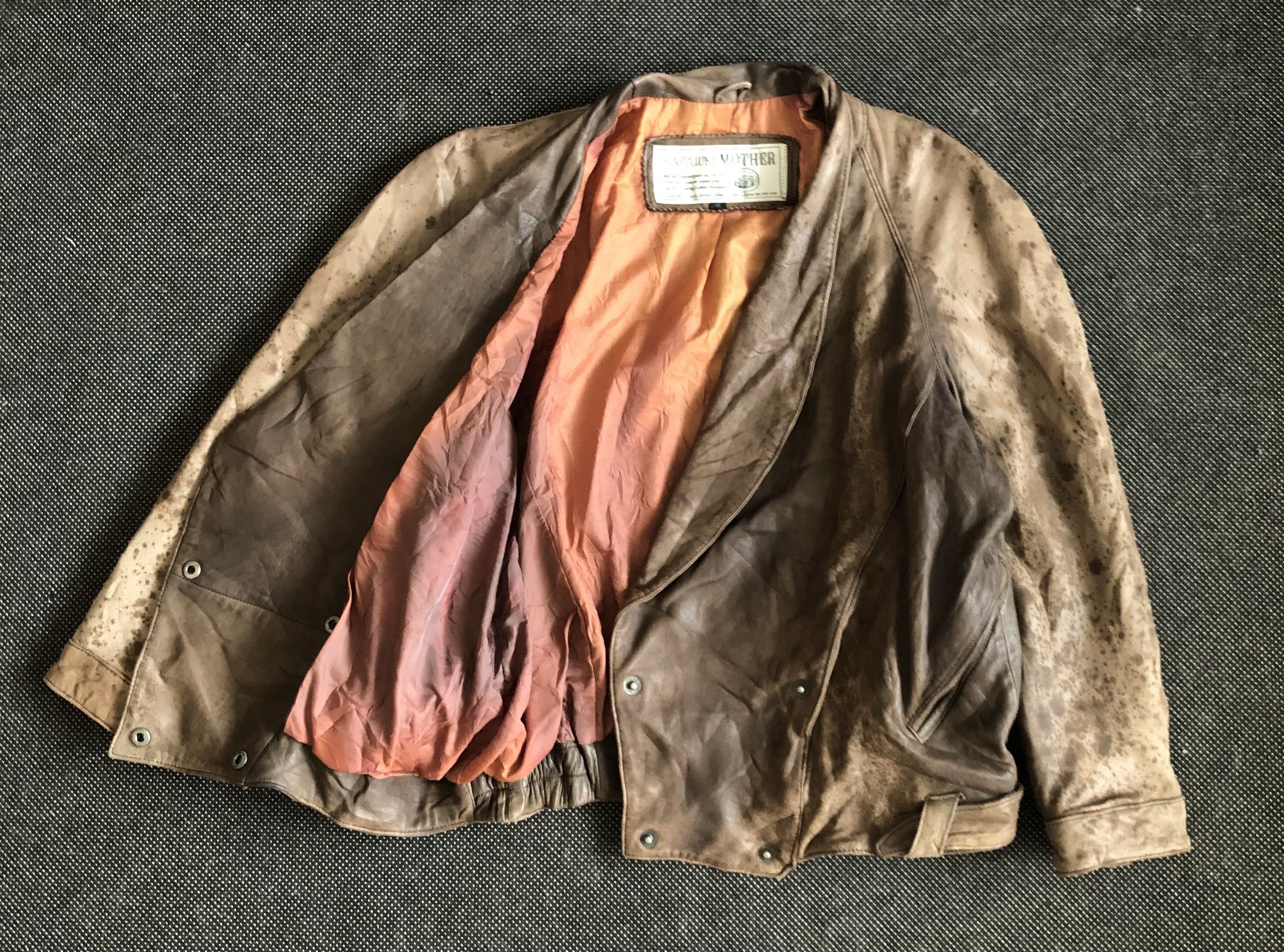 Japanese Brand VINTAGE 80’S HARAJUKU MOTHER LAMBSKIN BELTED BLOUSON JACKET Size M / US 6-8 / IT 42-44 - 8 Thumbnail