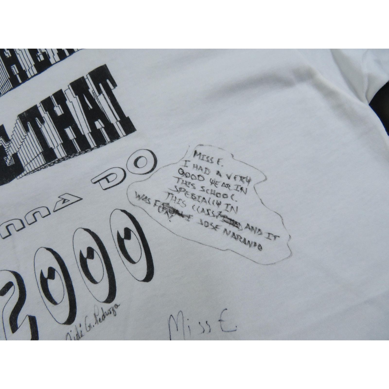 Hanes Gonna Do 2000 Class of 1996 High School Signatures Shirt XL Size US XL / EU 56 / 4 - 8 Thumbnail