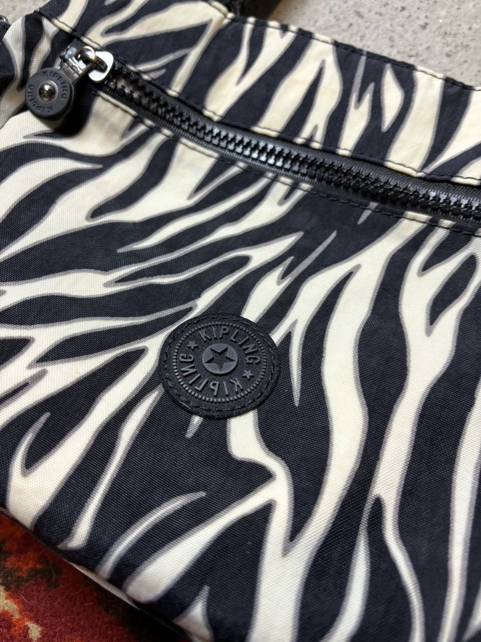 Japanese Brand × Vintage Vintage Y2K Kipling Monkey Toy Japanese Zebra Print Bag Size ONE SIZE - 3 Thumbnail