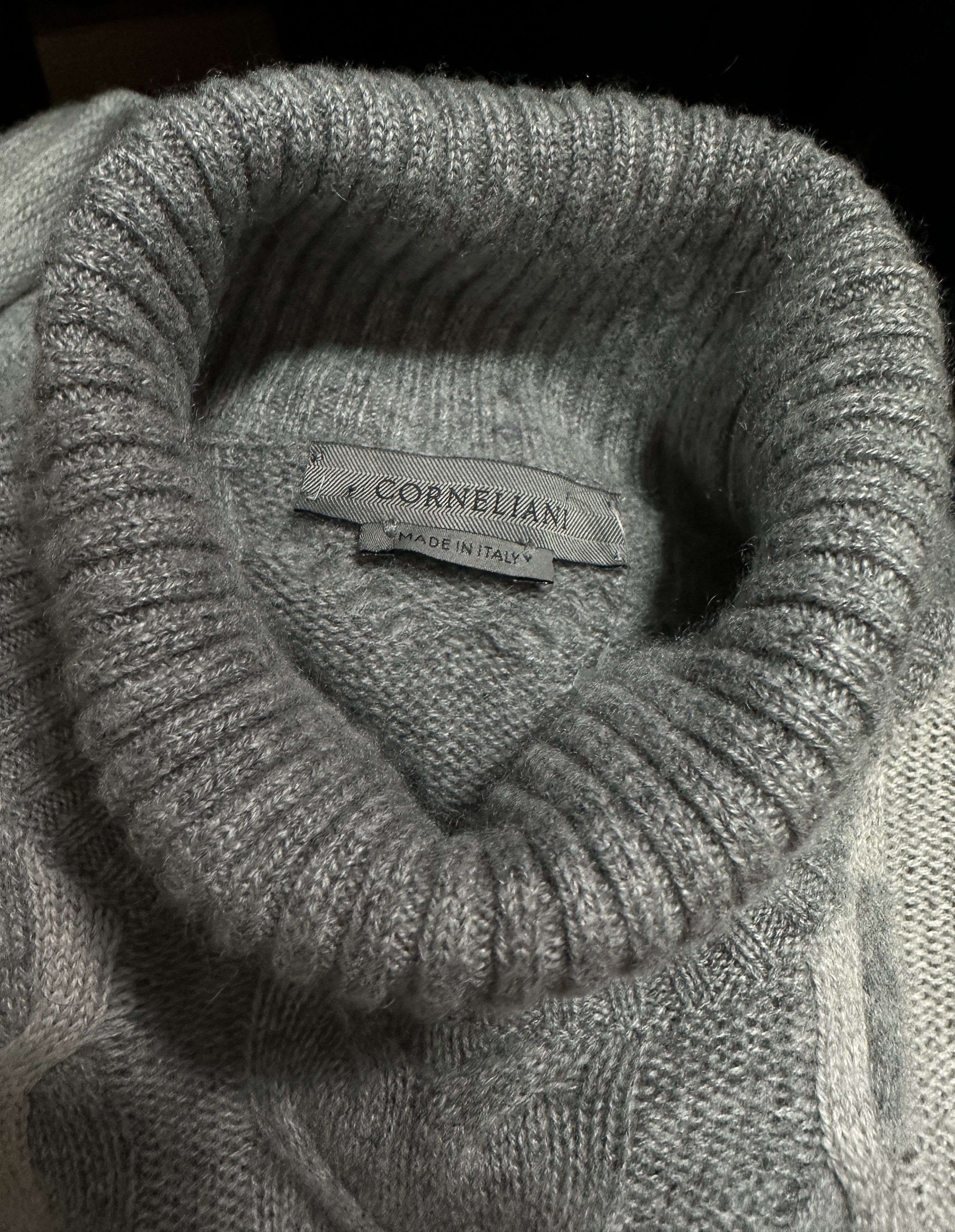 Corneliani Cashmere jumper grey Size US L / EU 52-54 / 3 - 4 Thumbnail