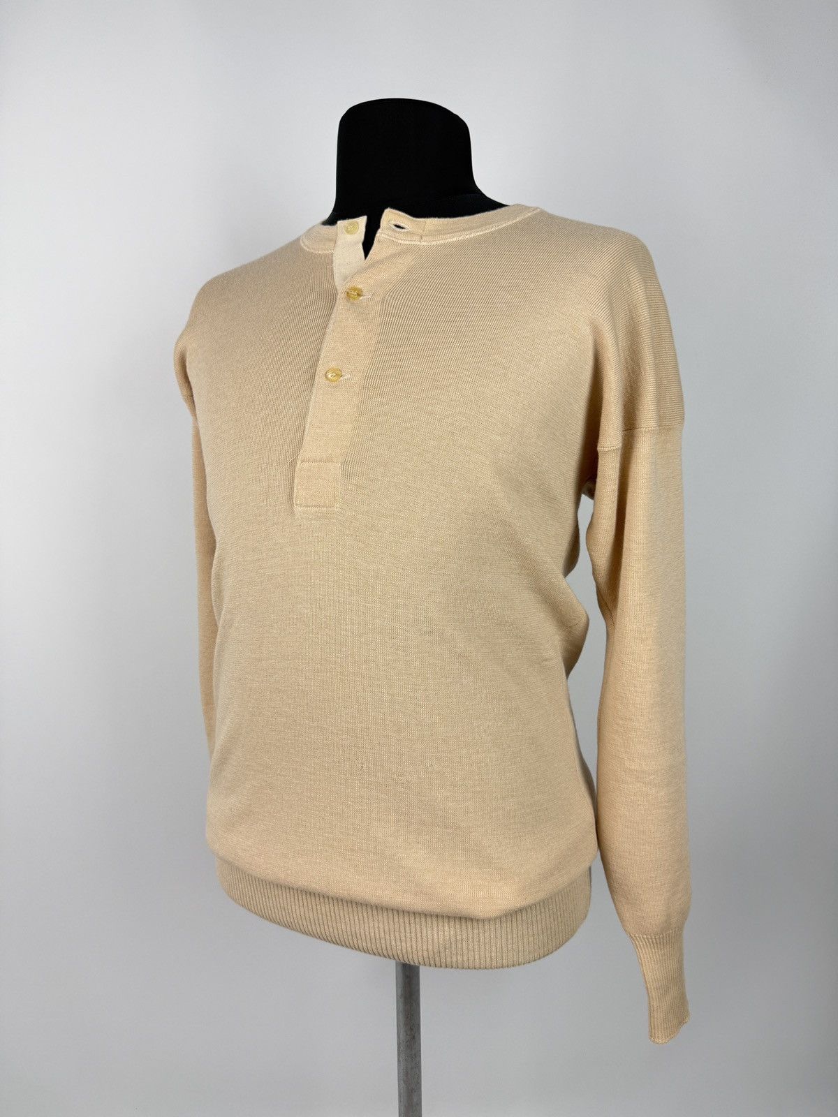 Vintage 40s 50s Vintage Italian PVM Pure Australian Wool Henley Size US XL / EU 56 / 4 - 1 Thumbnail