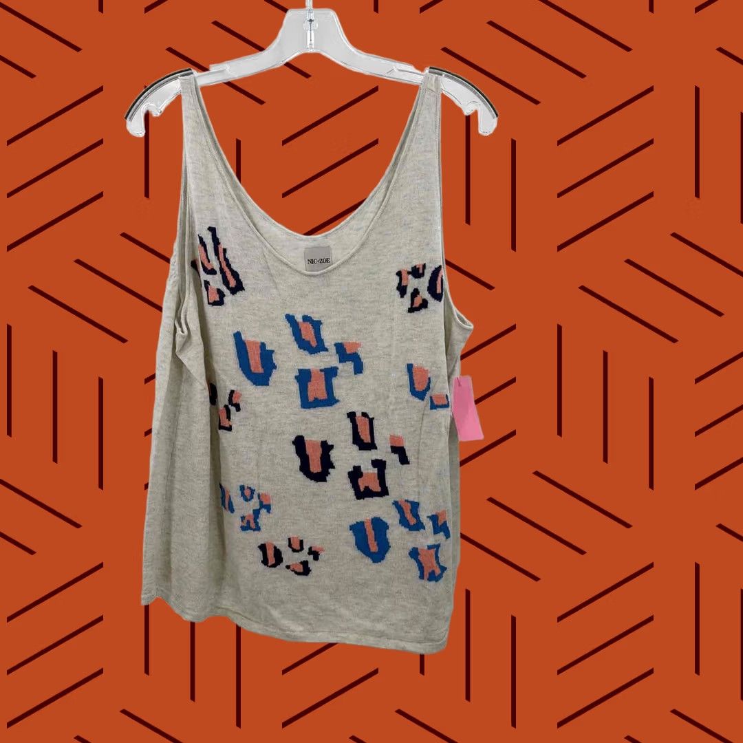NIC+ZOE Nic + Zoe Tank Top Size XL Grey Pre-Owned Size XL / US 12-14 / IT 48-50 - 1 Thumbnail