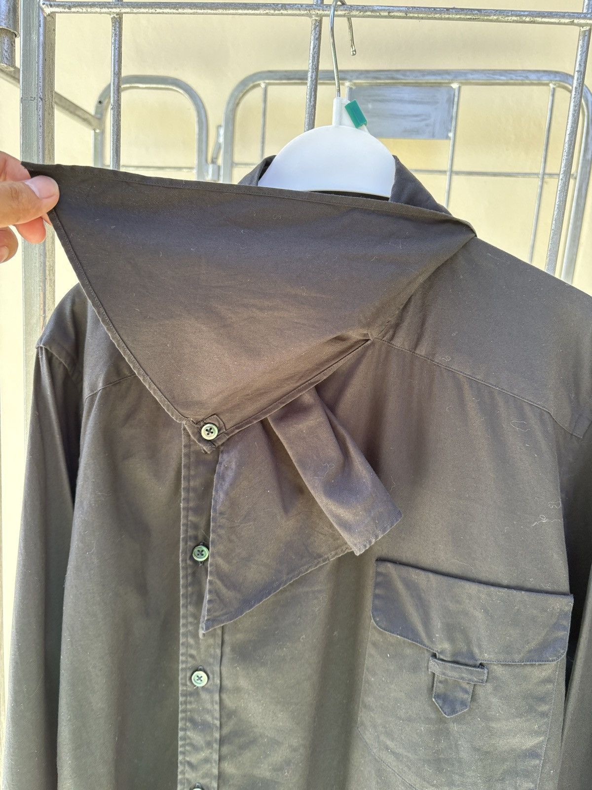 Yuji Yamada Yuji Yamada asymmetrical wrap collared shirt Size US L / EU 52-54 / 3 - 10 Thumbnail