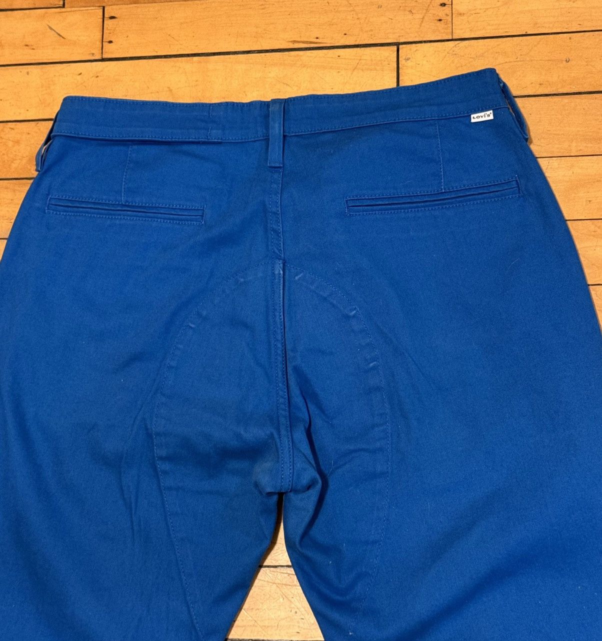 Levi's Levis Blue Casual Flat Front Slim Fit Pants Size 36 Size US 36 / EU 52 - 2 Thumbnail