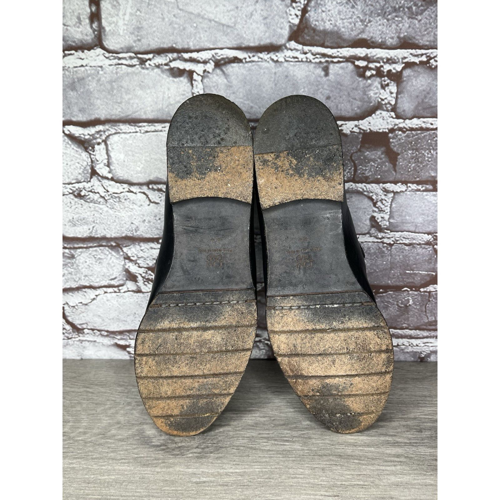 Big John Joan & David Handmade in Italy Black Leather Wingtip Heel Ox Size US 9.5 / IT 39.5 - 17 Thumbnail
