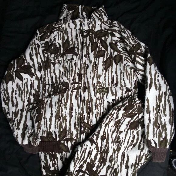 Realtree Vintage Realtree Camo Fleece Jacket + Cargo Pants Suit Size US M / EU 48-50 / 2 - 1 Thumbnail