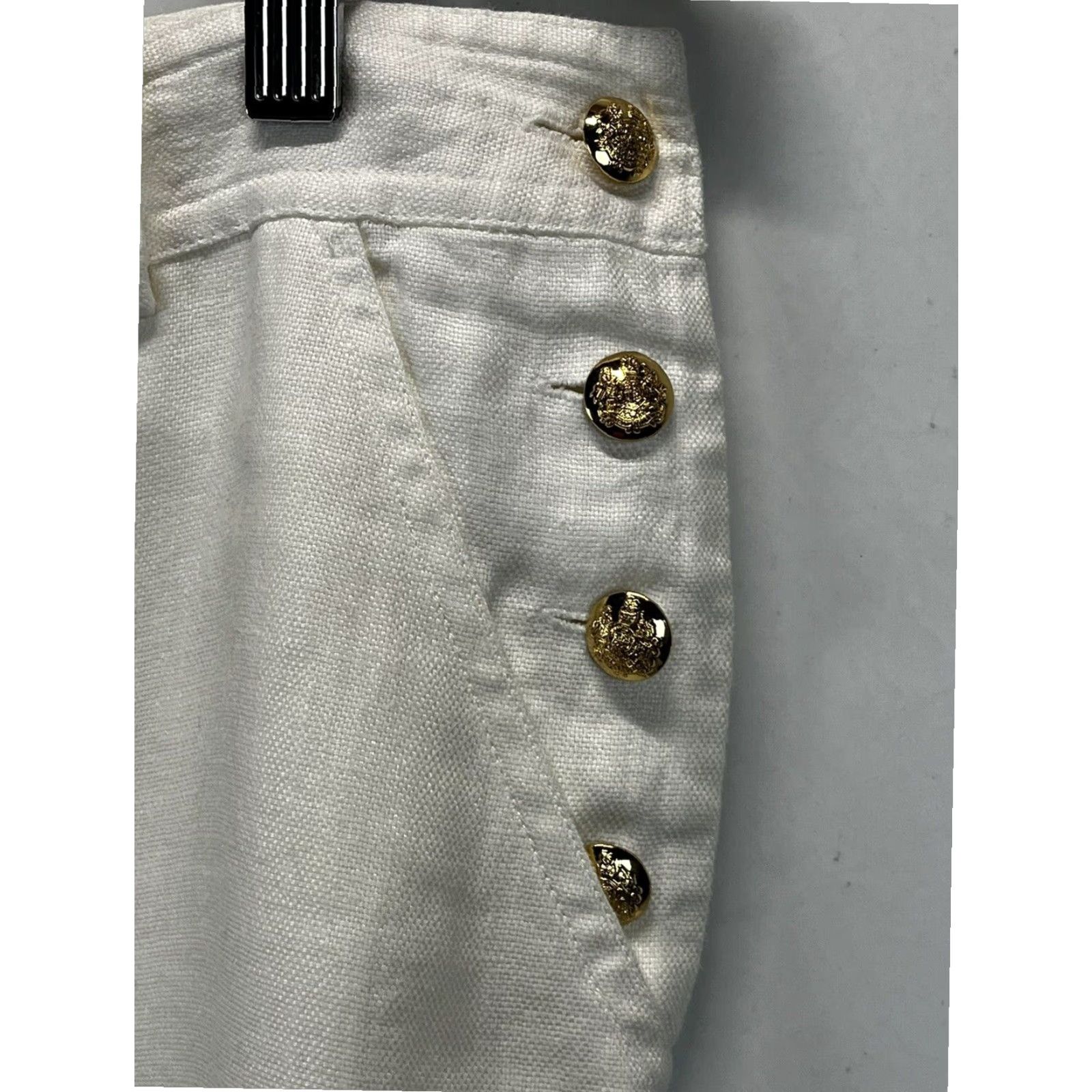 Ralph Lauren Lauren Ralph Lauren Wide Leg Linen Pants White Lined Women's Size 12 Size 34" / US 12 / IT 48 - 5 Thumbnail