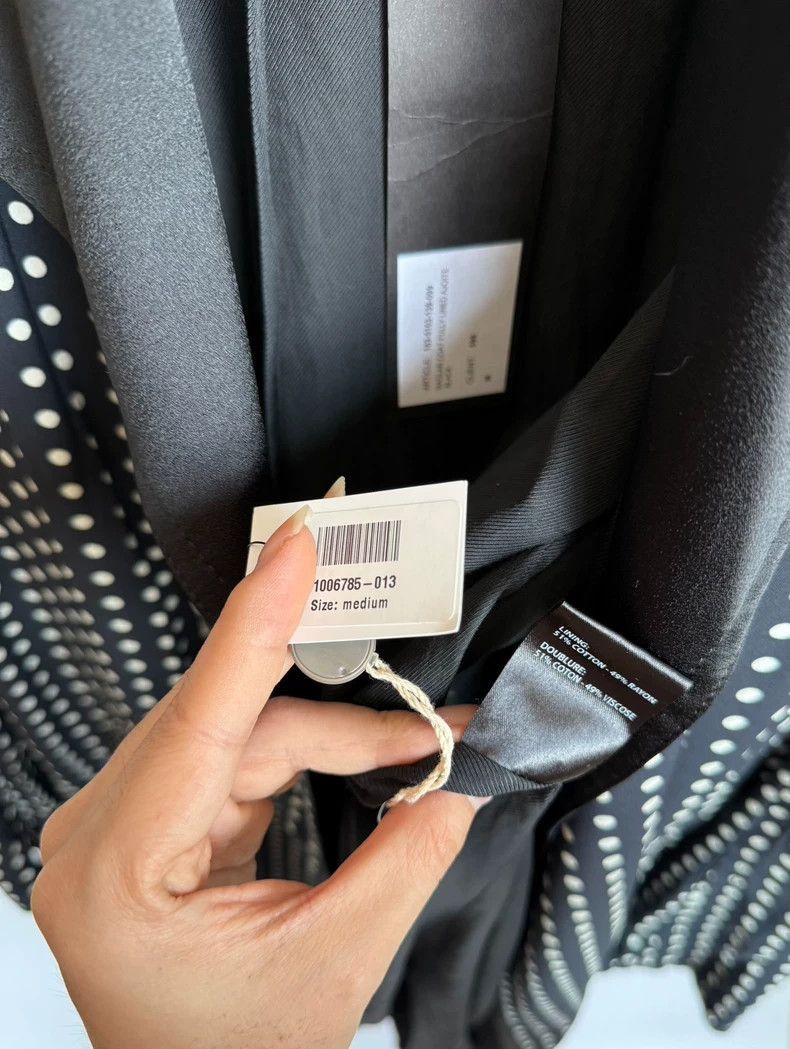 Haider Ackermann Black and White Polka Dot Trench Coat-2506 Size US M / EU 48-50 / 2 - 9 Thumbnail
