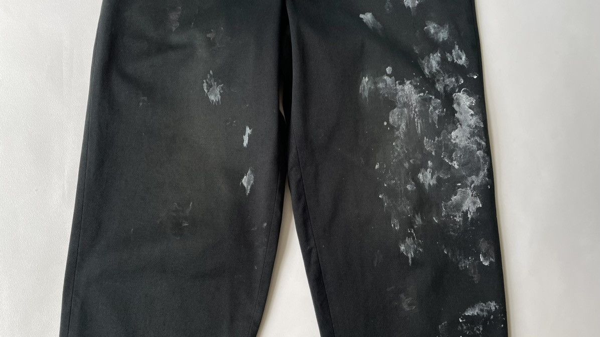 Comme des Garcons 1989 Black Cotton ‘Paint Splat’ Pants Size US 30 / EU 46 - 9 Thumbnail