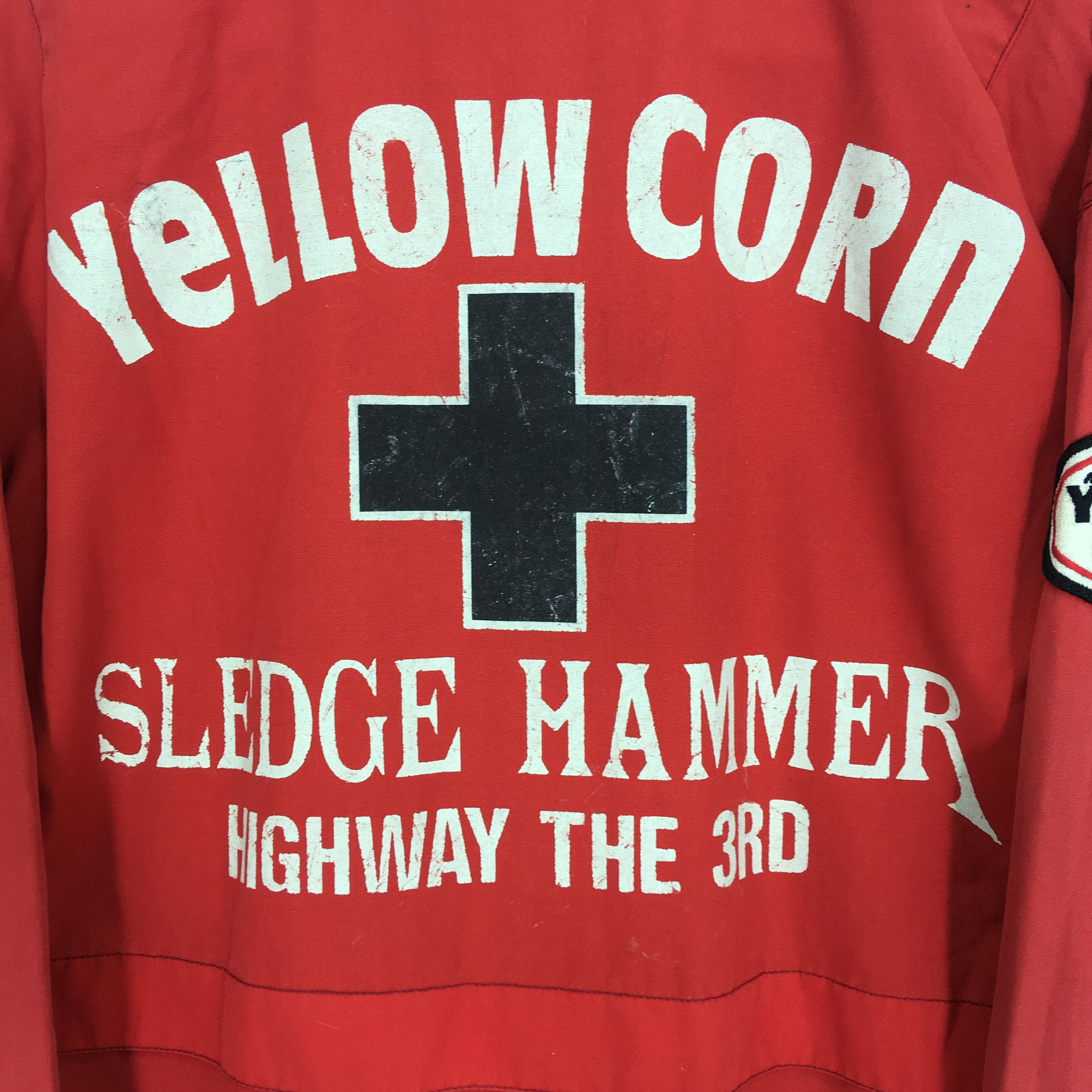 YELLOW CORN Vintage 90's Yellow Corn Sledge Hammer Highway Racing Size US L / EU 52-54 / 3 - 9 Thumbnail