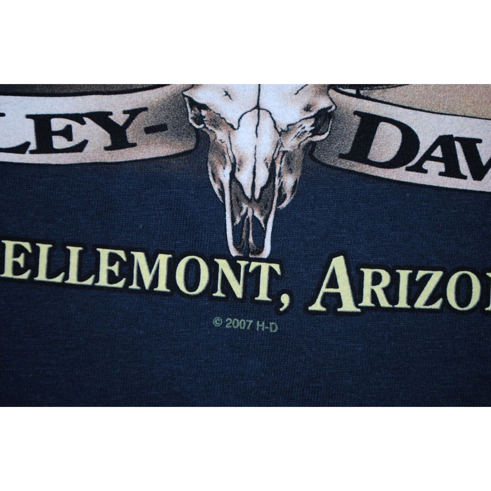 Harley Davidson HARLEY-DAVIDSON R.K. STRATMAN 2007 BELLEMONT ARIZONA GRAND CANYON T-SHIRT MENS LARGE GRAY Size US L / EU 52-54 / 3 - 8 Thumbnail