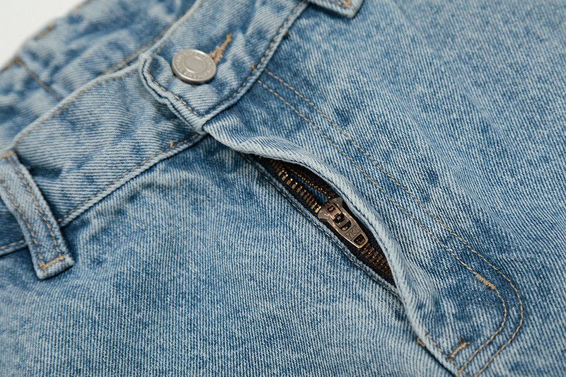 Japanese Brand Men's loose straight leg high street washed jeans Size US 32 / EU 48 - 4 Thumbnail