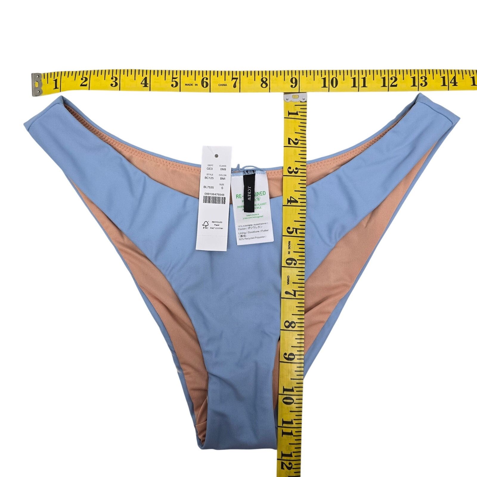 J.Crew NWT J. Crew Curved Waist Cheeky Bikini Bottoms Size S Size ONE SIZE - 11 Thumbnail