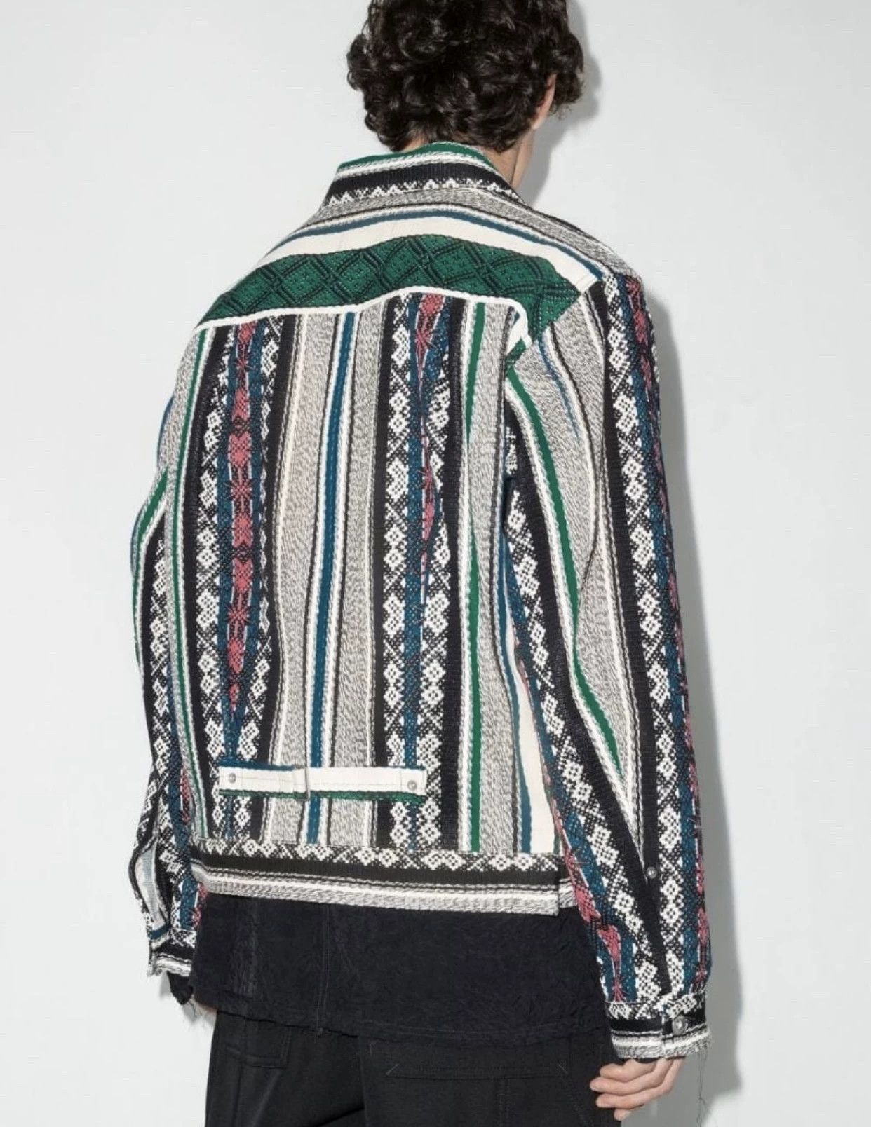 Sacai Sacai 22aw Ethnic Jacquard Jacket V's Size US L / EU 52-54 / 3 - 3 Thumbnail