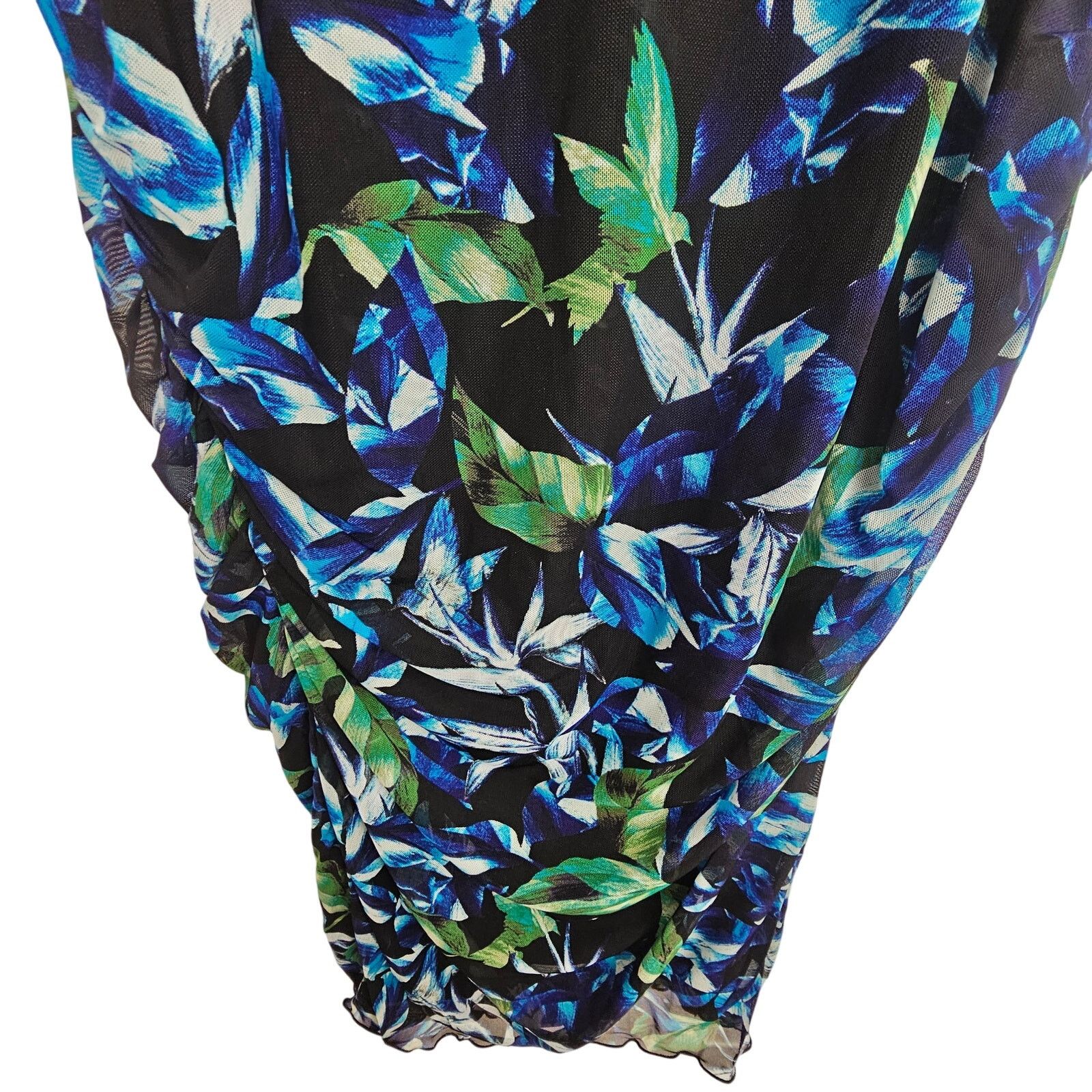 White House Black Market White House Black Market Elena Leaf Ruched Sheath Dress Size XL / US 12-14 / IT 48-50 - 4 Thumbnail